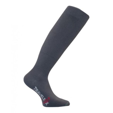 Travelsox Travelsox TS 1000 Patented Graduated Compression OTC Flight Travel Socks; Grey - Small TS1000_GR_SM